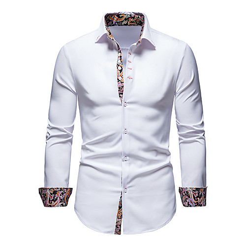 Men's Shirt Other Prints Solid Colored Long Sleeve Office / Career Tops Personalized Casual / Daily Office / Business White Wine Black
Men's Shirt Other Prints Solid Colored Long Sleeve Office / Career Tops Personalized Casual / Daily Office / Business White Wine Black