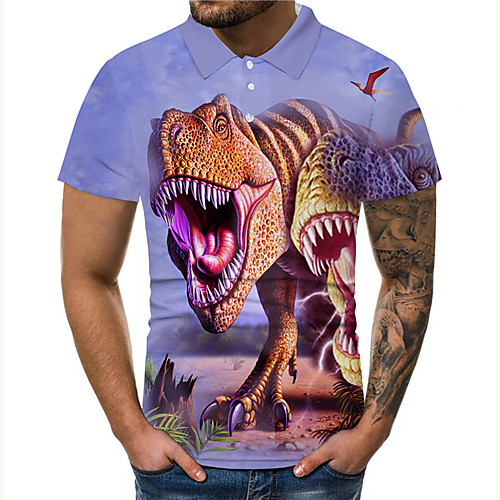 Men's Golf Shirt Tennis Shirt 3D Print Graphic Prints Dinosaur Button-Down Print Short Sleeve Casual Tops Casual Designer Big and Tall Blue / Summer
Men's Golf Shirt Tennis Shirt 3D Print Graphic Prints Dinosaur Button-Down Print Short Sleeve Casual Tops Casual Designer Big and Tall Blue / Summer