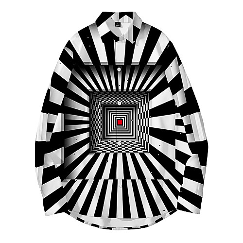 Men's Shirt 3D Print Optical Illusion 3D Print Button-Down Long Sleeve Casual Tops Casual Fashion Breathable Comfortable Black / Sports / Fall
Men's Shirt 3D Print Optical Illusion 3D Print Button-Down Long Sleeve Casual Tops Casual Fashion Breathable Comfortable Black / Sports / Fall