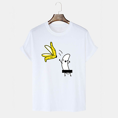 Men's Unisex T shirt Shirt Hot Stamping Graphic Prints Banana Plus Size Print Short Sleeve Daily Tops 100% Cotton Basic Casual Round Neck Blushing Pink Gray White / Summer
Men's Unisex T shirt Shirt Hot Stamping Graphic Prints Banana Plus Size Print Short Sleeve Daily Tops 100% Cotton Basic Casual Round Neck Blushing Pink Gray White / Summer