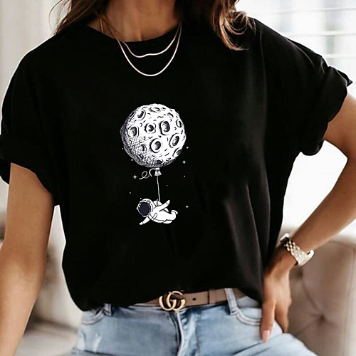 Women's T shirt Letter Print Round Neck Tops Cotton Basic Basic Top White Black Purple
Women's T shirt Letter Print Round Neck Tops Cotton Basic Basic Top White Black Purple