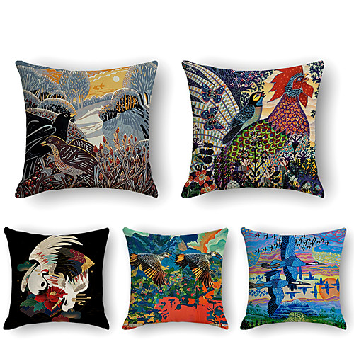 Cushion Cover 5PCS Linen Soft Print Square Throw Pillow Cover Cushion Case Pillowcase for Sofa Bedroom 45 x 45 cm (18 x 18 Inch) Superior Quality Mashine Washable
Cushion Cover 5PCS Linen Soft Print Square Throw Pillow Cover Cushion Case Pillowcase for Sofa Bedroom 45 x 45 cm (18 x 18 Inch) Superior Quality Mashine Washable