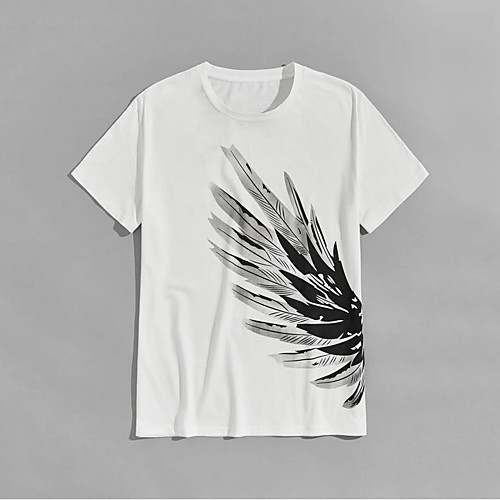 Men's Unisex T shirt Hot Stamping Wings Plus Size Print Short Sleeve Casual Tops 100% Cotton Basic Casual Fashion White
Men's Unisex T shirt Hot Stamping Wings Plus Size Print Short Sleeve Casual Tops 100% Cotton Basic Casual Fashion White