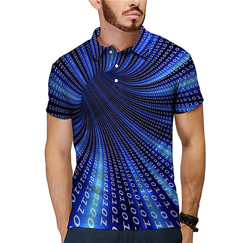 Men's Golf Shirt Tennis Shirt 3D Print 3D Graphic Prints Button-Down Print Short Sleeve Daily Tops Casual Designer Big and Tall Blue / Summer
Men's Golf Shirt Tennis Shirt 3D Print 3D Graphic Prints Button-Down Print Short Sleeve Daily Tops Casual Designer Big and Tall Blue / Summer
