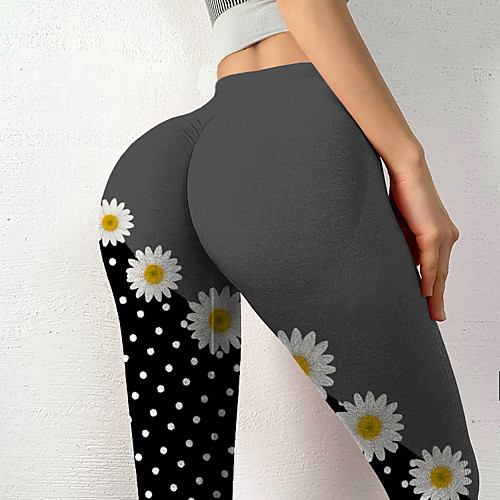 Women's Sporty Fashion Comfort Skinny Leisure Sports Weekend Leggings Pants Polka Dot Patchwork Flower / Floral Ankle-Length Sporty Elastic Waist Print Gray
Women's Sporty Fashion Comfort Skinny Leisure Sports Weekend Leggings Pants Polka Dot Patchwork Flower / Floral Ankle-Length Sporty Elastic Waist Print Gray