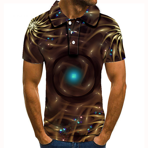Men's Golf Shirt 3D Print 3D Graphic Prints Button-Down Short Sleeve Street Tops Casual Fashion Cool Brown / Sports
Men's Golf Shirt 3D Print 3D Graphic Prints Button-Down Short Sleeve Street Tops Casual Fashion Cool Brown / Sports