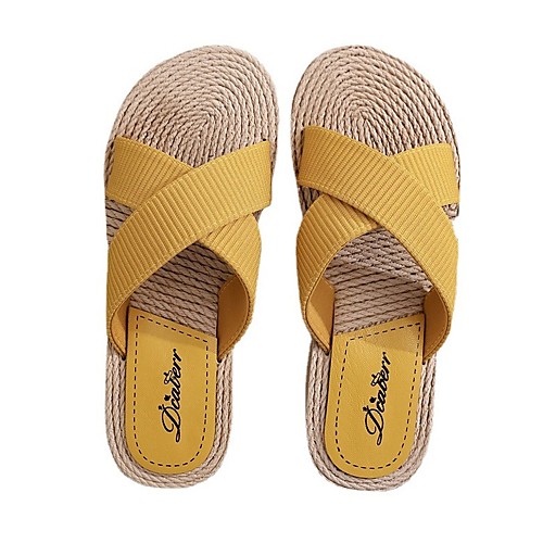 Women's Slippers & Flip-Flops Flat Heel Open Toe Booties Ankle Boots EVA(ethylene-vinyl acetate copolymer) Lace-up Solid Colored Almond Black Yellow / Booties / Ankle Boots
Women's Slippers & Flip-Flops Flat Heel Open Toe Booties Ankle Boots EVA(ethylene-vinyl acetate copolymer) Lace-up Solid Colored Almond Black Yellow / Booties / Ankle Boots