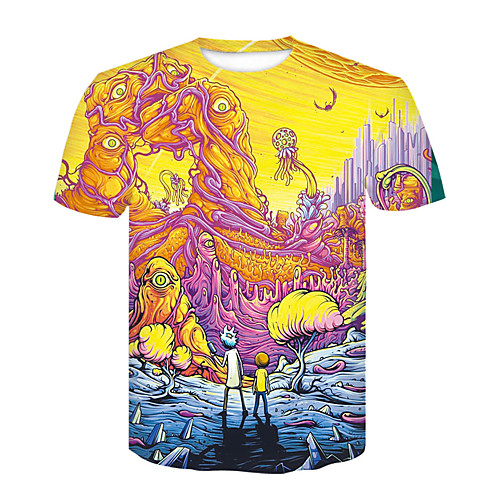 Men's T shirt Shirt 3D Print 3D Rivet Mesh Short Sleeve Casual Tops White Red Yellow / Summer
Men's T shirt Shirt 3D Print 3D Rivet Mesh Short Sleeve Casual Tops White Red Yellow / Summer