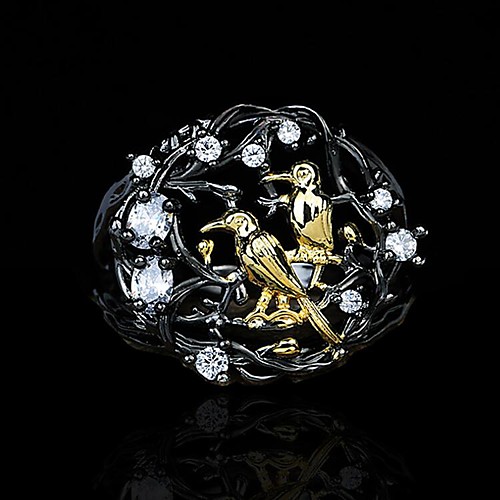 Band Ring AAA Cubic Zirconia Two Stone Black Brass Bird Asian Unique Design Fashion 1pc 6 7 8 9 10 / Women's
Band Ring AAA Cubic Zirconia Two Stone Black Brass Bird Asian Unique Design Fashion 1pc 6 7 8 9 10 / Women's