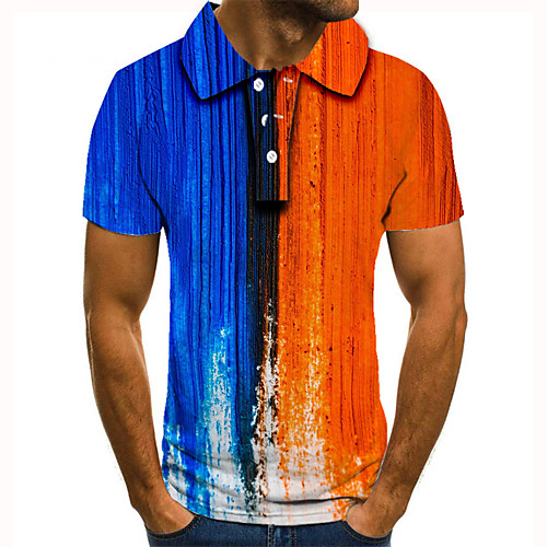 Men's Golf Shirt Tennis Shirt 3D Print Color Block Graphic Prints Button-Down Short Sleeve Street Tops Casual Fashion Cool Blue / Sports
Men's Golf Shirt Tennis Shirt 3D Print Color Block Graphic Prints Button-Down Short Sleeve Street Tops Casual Fashion Cool Blue / Sports