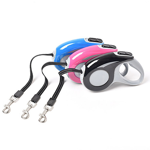 Dog Cat Training Leash Dog Leash Pet Walking Leash Retractable Adjustable Flexible Escape Proof With Anti-Slip Handle Outdoor Walking Solid Colored Nylon Small Dog Medium Dog Black Blue Pink
Dog Cat Training Leash Dog Leash Pet Walking Leash Retractable Adjustable Flexible Escape Proof With Anti-Slip Handle Outdoor Walking Solid Colored Nylon Small Dog Medium Dog Black Blue Pink