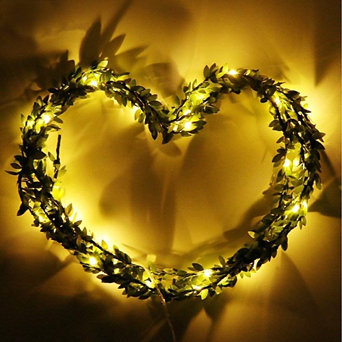 1X 2M 20Leds Fairy Leaf String Light Warm White Flexible Holiday Lights Copper Wire String Lamp For Wedding Party DIY Decoration (come with out battery)
1X 2M 20Leds Fairy Leaf String Light Warm White Flexible Holiday Lights Copper Wire String Lamp For Wedding Party DIY Decoration (come with out battery)