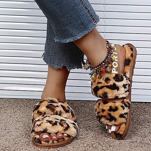 Women's Sandals Outdoor Slippers Flat Heel Round Toe Nubuck PU Solid Colored Leopard Pink / White Black / Beige Yellow
Women's Sandals Outdoor Slippers Flat Heel Round Toe Nubuck PU Solid Colored Leopard Pink / White Black / Beige Yellow