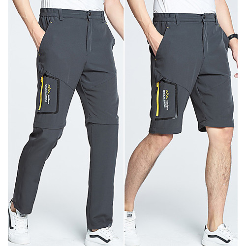 Men's Hiking Pants Trousers Convertible Pants / Zip Off Pants Solid Color Summer Outdoor Waterproof Quick Dry Breathable Stretchy Elastane Elastic Waist Pants / Trousers Bottoms Army Green Dark Grey
Men's Hiking Pants Trousers Convertible Pants / Zip Off Pants Solid Color Summer Outdoor Waterproof Quick Dry Breathable Stretchy Elastane Elastic Waist Pants / Trousers Bottoms Army Green Dark Grey