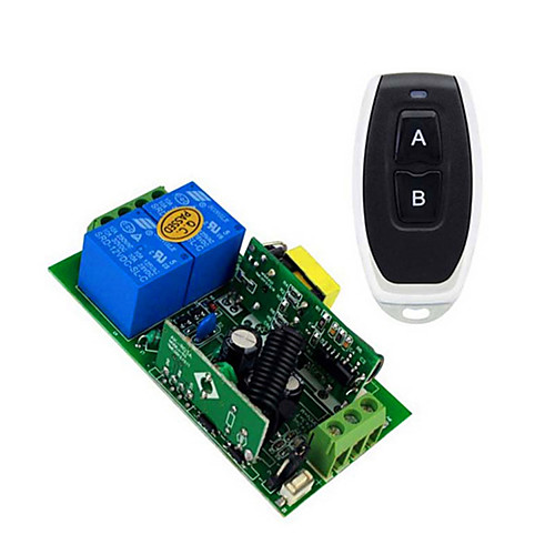 AC110V 220V 2CH Relay Switch Learning Code Receiver For Light/LED Power ON OFF switch/ 433mhz Toggle Momentary can change
AC110V 220V 2CH Relay Switch Learning Code Receiver For Light/LED Power ON OFF switch/ 433mhz Toggle Momentary can change