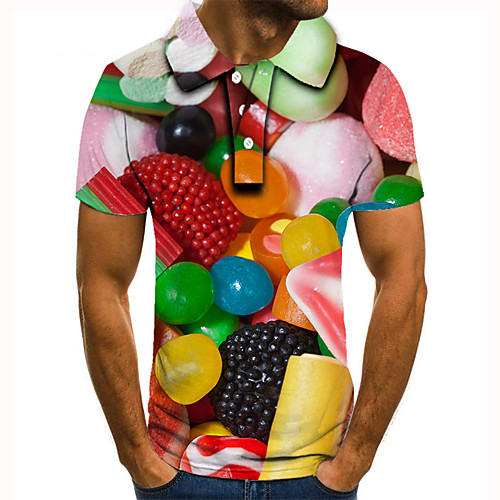 Men's Golf Shirt Tennis Shirt 3D Print Graphic Prints Fruit Button-Down Short Sleeve Street Tops Casual Fashion Cool Rainbow / Sports
Men's Golf Shirt Tennis Shirt 3D Print Graphic Prints Fruit Button-Down Short Sleeve Street Tops Casual Fashion Cool Rainbow / Sports