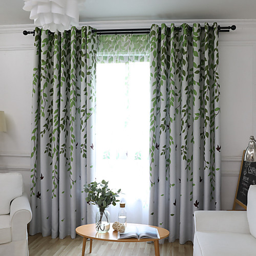 Two Panel Pastoral Style Leaf Printing Blackout Curtains Living Room Bedroom Dining Room Study Curtains
Two Panel Pastoral Style Leaf Printing Blackout Curtains Living Room Bedroom Dining Room Study Curtains