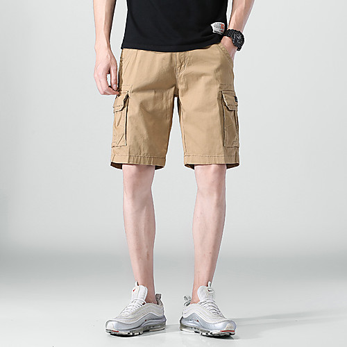 Men's Shorts Cargo Shorts Shorts Pants Solid Colored ArmyGreen Black Blue Khaki
Men's Shorts Cargo Shorts Shorts Pants Solid Colored ArmyGreen Black Blue Khaki