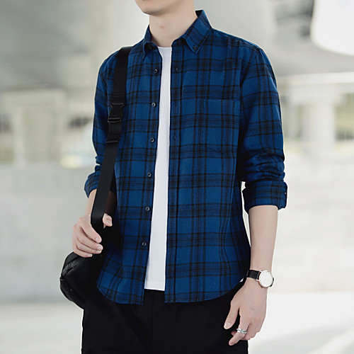 Men's Shirt Striped Long Sleeve Daily Slim Tops Button Down Collar Blue Dark Green White
Men's Shirt Striped Long Sleeve Daily Slim Tops Button Down Collar Blue Dark Green White