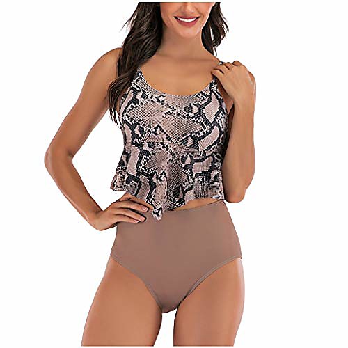 Women's Tankini 2 Piece Swimsuit High Waist Solid Color Lake blue Yellow Red Brown Swimwear Bathing Suits New Casual Fashion / Padded Bras / Beach
Women's Tankini 2 Piece Swimsuit High Waist Solid Color Lake blue Yellow Red Brown Swimwear Bathing Suits New Casual Fashion / Padded Bras / Beach