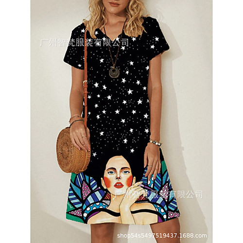 2021 cross-border european and american fashion new urban casual v-neck short-sleeved a-line landscape print dress female
2021 cross-border european and american fashion new urban casual v-neck short-sleeved a-line landscape print dress female