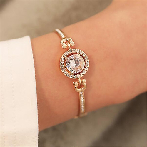 Women's Bracelet 3D Fashion Fashion Rhinestone Bracelet Jewelry Rose Gold / Gold / Silver For Christmas Party Evening Gift Date Birthday
Women's Bracelet 3D Fashion Fashion Rhinestone Bracelet Jewelry Rose Gold / Gold / Silver For Christmas Party Evening Gift Date Birthday