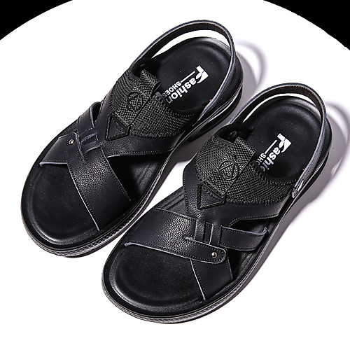 Men's Sandals Casual Beach Daily Water Shoes Upstream Shoes Nappa Leather Breathable Non-slipping Wear Proof Black Summer
Men's Sandals Casual Beach Daily Water Shoes Upstream Shoes Nappa Leather Breathable Non-slipping Wear Proof Black Summer