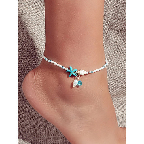 Anklet Fashion European Boho Women's Body Jewelry For Holiday Beach Beads Resin Starfish Blue 1 PC
Anklet Fashion European Boho Women's Body Jewelry For Holiday Beach Beads Resin Starfish Blue 1 PC