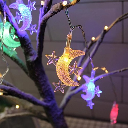 LED String Light Star Moon 1.5m 10LEDs 3m 20LEDs USB or Battery Operation Garland Fairy Light String for Wedding Christmas Ramadan Festival Home Outdoor Decoration
LED String Light Star Moon 1.5m 10LEDs 3m 20LEDs USB or Battery Operation Garland Fairy Light String for Wedding Christmas Ramadan Festival Home Outdoor Decoration