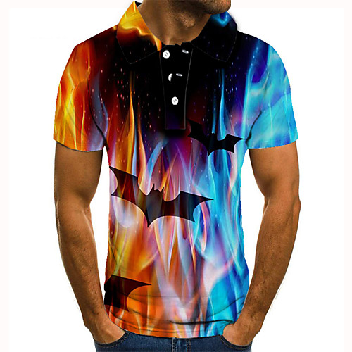 Men's Golf Shirt Tennis Shirt 3D Print Graphic Prints Bat Button-Down Short Sleeve Street Tops Casual Fashion Cool Blue / Sports
Men's Golf Shirt Tennis Shirt 3D Print Graphic Prints Bat Button-Down Short Sleeve Street Tops Casual Fashion Cool Blue / Sports