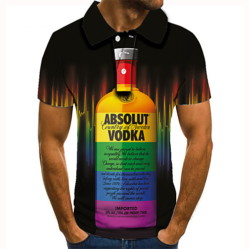 Men's Golf Shirt 3D Print Graphic Prints Beer Button-Down Short Sleeve Street Tops Casual Fashion Cool Black / Sports
Men's Golf Shirt 3D Print Graphic Prints Beer Button-Down Short Sleeve Street Tops Casual Fashion Cool Black / Sports