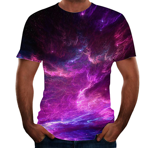 Men's T shirt Shirt 3D Print 3D Rivet Mesh Short Sleeve Casual Tops Purple Red Yellow / Summer
Men's T shirt Shirt 3D Print 3D Rivet Mesh Short Sleeve Casual Tops Purple Red Yellow / Summer