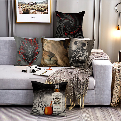 Cushion Cover 5PC Faux Linen Soft Square Throw Pillow Cover Cushion Case Pillowcase for Sofa Bedroom 45 x 45 cm (18 x 18 Inch) Superior Quality Machine Washable Grimace Tiger Covering His Face
Cushion Cover 5PC Faux Linen Soft Square Throw Pillow Cover Cushion Case Pillowcase for Sofa Bedroom 45 x 45 cm (18 x 18 Inch) Superior Quality Machine Washable Grimace Tiger Covering His Face