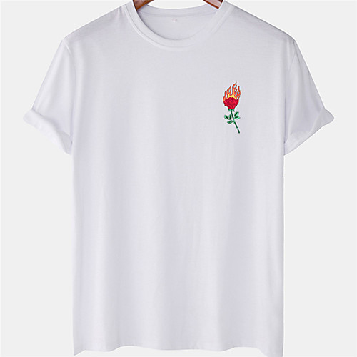 Men's Unisex Tee T shirt Hot Stamping Flame Rose Plus Size Short Sleeve Casual Tops 100% Cotton Basic Designer Big and Tall White Blushing Pink Khaki
Men's Unisex Tee T shirt Hot Stamping Flame Rose Plus Size Short Sleeve Casual Tops 100% Cotton Basic Designer Big and Tall White Blushing Pink Khaki