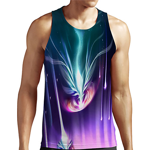 Men's Unisex Tank Top Undershirt Shirt 3D Print Graphic Prints Linear Plus Size Print Sleeveless Casual Tops Basic Designer Big and Tall Round Neck Blue / Summer
Men's Unisex Tank Top Undershirt Shirt 3D Print Graphic Prints Linear Plus Size Print Sleeveless Casual Tops Basic Designer Big and Tall Round Neck Blue / Summer