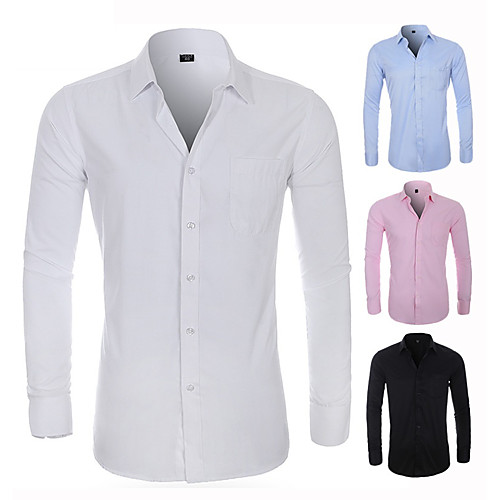 Men's Shirt Solid Colored Button-Down Long Sleeve Casual Tops Cotton Business Casual Classic Comfortable A B C
Men's Shirt Solid Colored Button-Down Long Sleeve Casual Tops Cotton Business Casual Classic Comfortable A B C