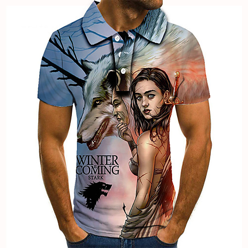 Men's Golf Shirt Tennis Shirt 3D Print Graphic Prints Human Button-Down Short Sleeve Street Tops Casual Fashion Cool Blue / Sports
Men's Golf Shirt Tennis Shirt 3D Print Graphic Prints Human Button-Down Short Sleeve Street Tops Casual Fashion Cool Blue / Sports