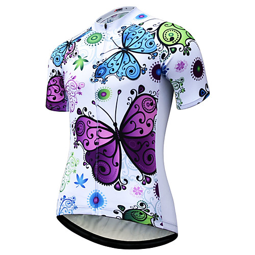 JESOCYCLING Women's Short Sleeve Cycling Jersey White Bike Jersey Mountain Bike MTB Road Bike Cycling Quick Dry Breathable Sports Clothing Apparel / Stretchy
JESOCYCLING Women's Short Sleeve Cycling Jersey White Bike Jersey Mountain Bike MTB Road Bike Cycling Quick Dry Breathable Sports Clothing Apparel / Stretchy