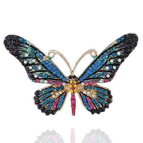 diamond-studded butterfly brooch, exquisite alloy insect brooch, clothing accessories
diamond-studded butterfly brooch, exquisite alloy insect brooch, clothing accessories