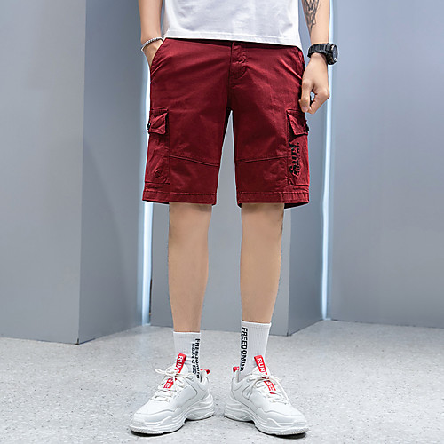 Men's Shorts Cargo Shorts Shorts Pants Solid Colored ArmyGreen Red Khaki Dark Blue
Men's Shorts Cargo Shorts Shorts Pants Solid Colored ArmyGreen Red Khaki Dark Blue