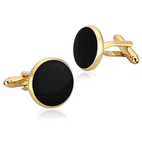 knsam stainless steel gold black polishing round shape design cufflinks for mens
knsam stainless steel gold black polishing round shape design cufflinks for mens