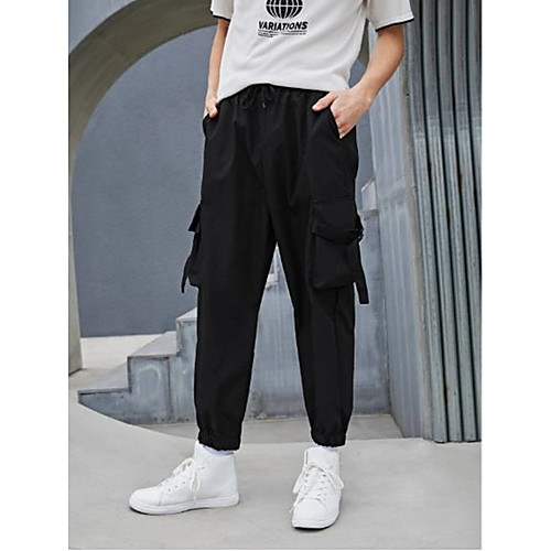 Men's Cargo Casual / Sporty Chinos Tactical Cargo Pants Solid Color Black
Men's Cargo Casual / Sporty Chinos Tactical Cargo Pants Solid Color Black
