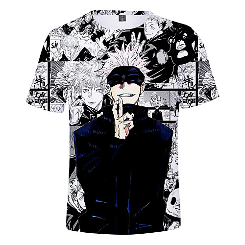 Inspired by Jujutsu Kaisen Gojo Satoru Cosplay Costume T-shirt Terylene 3D Printing Harajuku Graphic T-shirt For Women's / Men's
Inspired by Jujutsu Kaisen Gojo Satoru Cosplay Costume T-shirt Terylene 3D Printing Harajuku Graphic T-shirt For Women's / Men's
