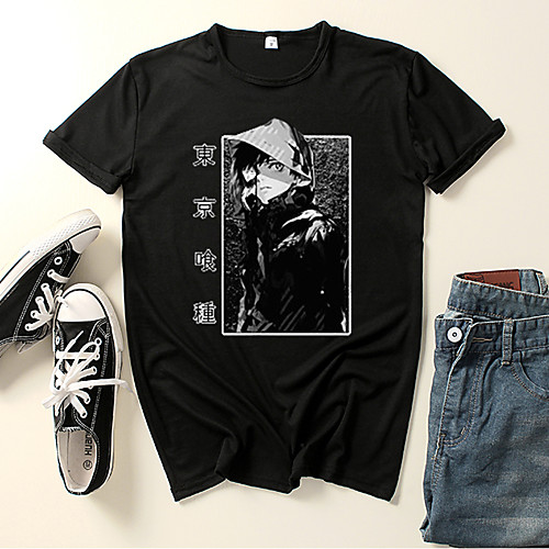 Inspired by Tokyo Ghoul Ken Kaneki Cosplay Costume T-shirt Polyester / Cotton Blend Graphic Prints Printing Harajuku Graphic T-shirt For Women's / Men's
Inspired by Tokyo Ghoul Ken Kaneki Cosplay Costume T-shirt Polyester / Cotton Blend Graphic Prints Printing Harajuku Graphic T-shirt For Women's / Men's