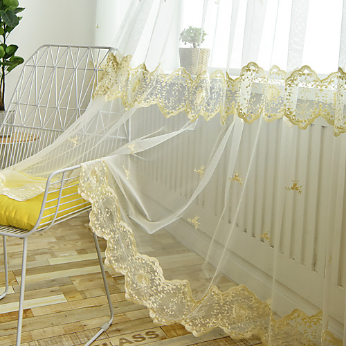 Two Panel European Style Lace Embroidered Window Screen Living Room Bedroom Dining Room Children's Room Translucent Tulle
Two Panel European Style Lace Embroidered Window Screen Living Room Bedroom Dining Room Children's Room Translucent Tulle