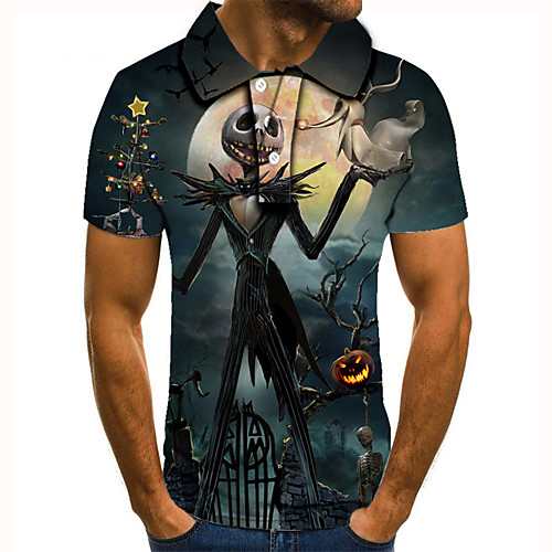Men's Golf Shirt Tennis Shirt 3D Print Graphic Prints Ghost Button-Down Short Sleeve Street Tops Casual Fashion Cool Blue / Sports
Men's Golf Shirt Tennis Shirt 3D Print Graphic Prints Ghost Button-Down Short Sleeve Street Tops Casual Fashion Cool Blue / Sports