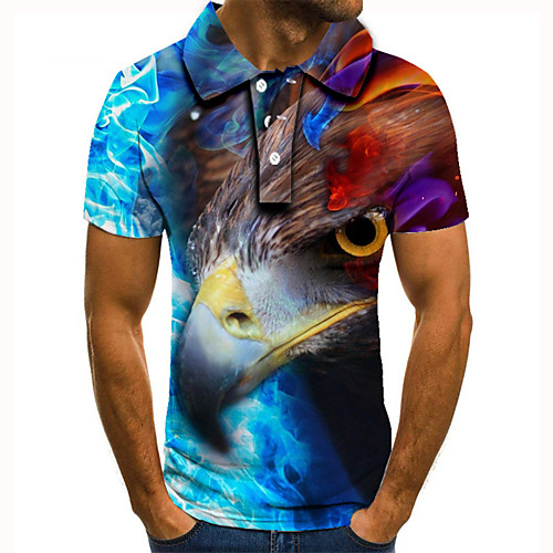 Men's Golf Shirt Tennis Shirt 3D Print Bird Animal Button-Down Short Sleeve Street Tops Casual Fashion Cool Blue / Sports
Men's Golf Shirt Tennis Shirt 3D Print Bird Animal Button-Down Short Sleeve Street Tops Casual Fashion Cool Blue / Sports