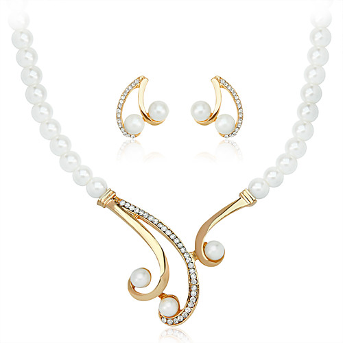 Women's Jewelry Set Bridal Jewelry Sets Geometrical Precious Fashion Imitation Pearl Gold Plated Earrings Jewelry White For Christmas Wedding Halloween Party Evening Gift 1 set
Women's Jewelry Set Bridal Jewelry Sets Geometrical Precious Fashion Imitation Pearl Gold Plated Earrings Jewelry White For Christmas Wedding Halloween Party Evening Gift 1 set