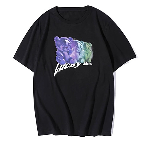 Men's Tee T shirt Hot Stamping Graphic Prints Toy Bear Print Short Sleeve Casual Tops 100% Cotton Basic Designer Big and Tall Black
Men's Tee T shirt Hot Stamping Graphic Prints Toy Bear Print Short Sleeve Casual Tops 100% Cotton Basic Designer Big and Tall Black
