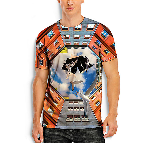 Men's Tees T shirt 3D Print Graphic Prints Bird Animal Print Short Sleeve Daily Tops Casual Designer Big and Tall Orange
Men's Tees T shirt 3D Print Graphic Prints Bird Animal Print Short Sleeve Daily Tops Casual Designer Big and Tall Orange